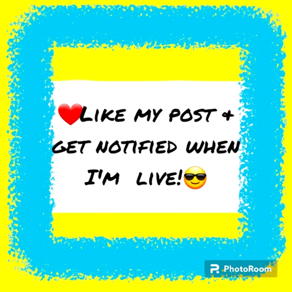 ❤️This post to know when Im live👋👋